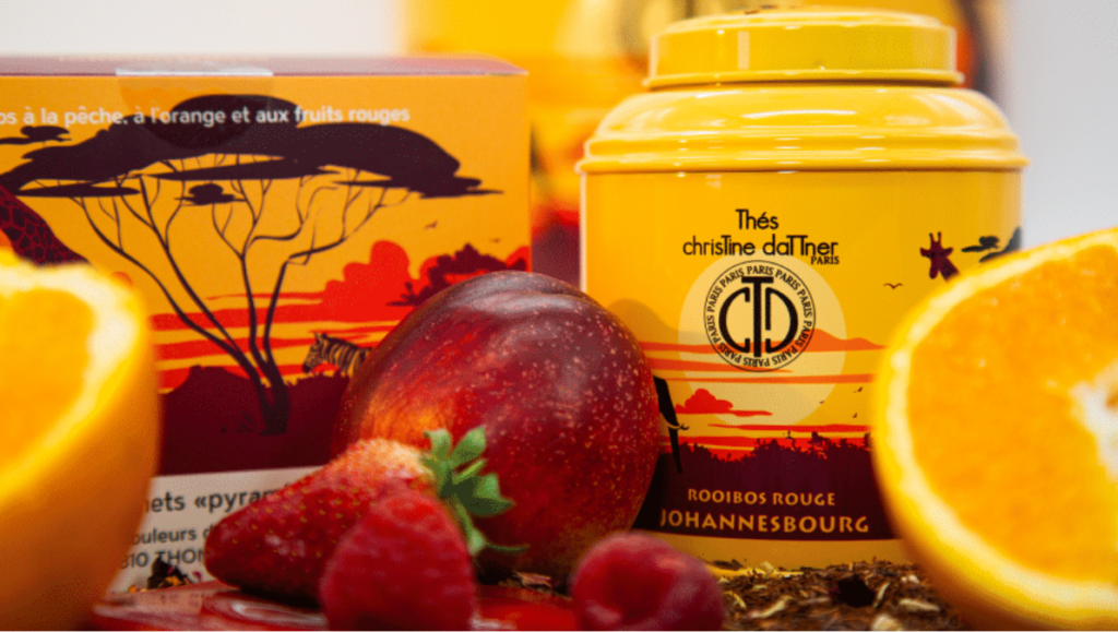 Thés Rooibos aux fruits rouges et agrumes, sélection gourmande de thés parfumés.